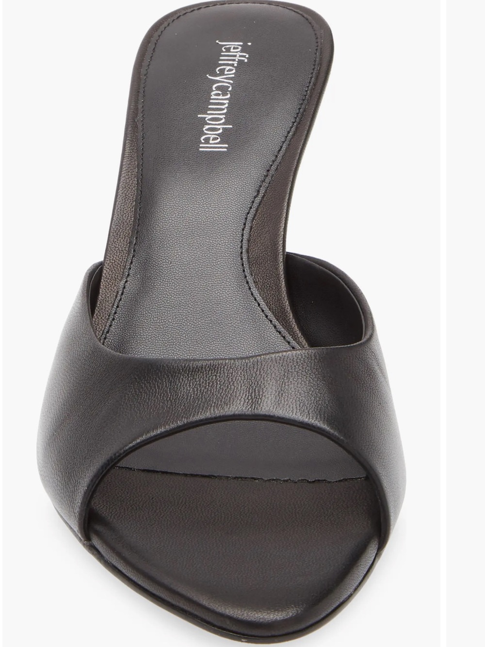 EUC Jeffrey Campbell Black Spy-Kid Slide Sandals - Picture 3 of 7